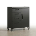 Rolling Tool Cabinet Engineered for Heavy Duty Storage, Lockable Steel Construction, Drawer and Shelves