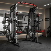 Smith Machine Home Gym Built for Complete Workouts, 2200LB Capacity, Dual Cable System, Power Cage Frame