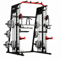 Smith Machine Home Gym Built for Complete Workouts, 2200LB Capacity, Dual Cable System, Power Cage Frame