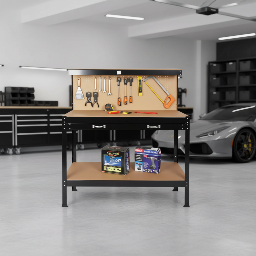 Wood Work Bench 115 Cm